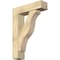 Ekena Millwork Funston Block Rough Sawn Bracket w/ Offset Brace, Douglas Fir, 8"W x 30"D x 42"H BKT0806X30X42FST05RDF - alternate 1
